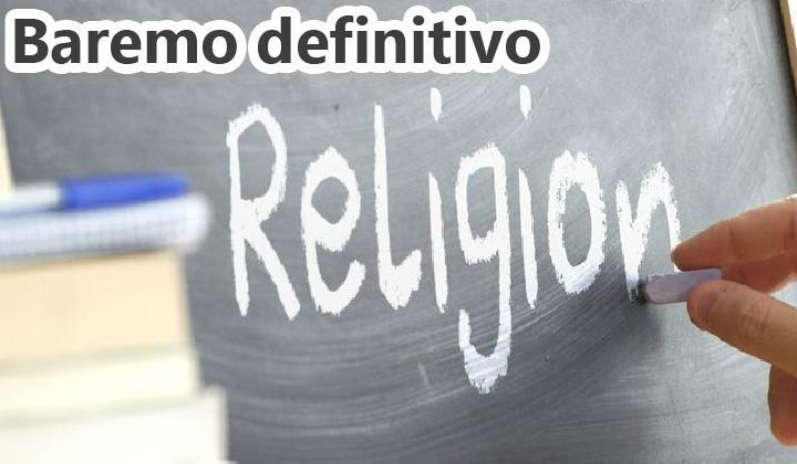 Baremo definitivo. Bolsas provinciales del profesorado de religión para procedimiento acreditación de nuevos méritos. 26-27