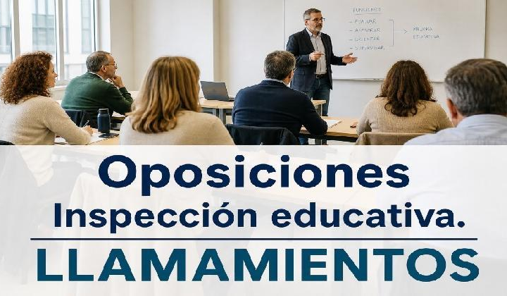 Concurso - Oposición Inspección Educativa 2026. Llamamientos del 11 al 13 de mayo de 2026