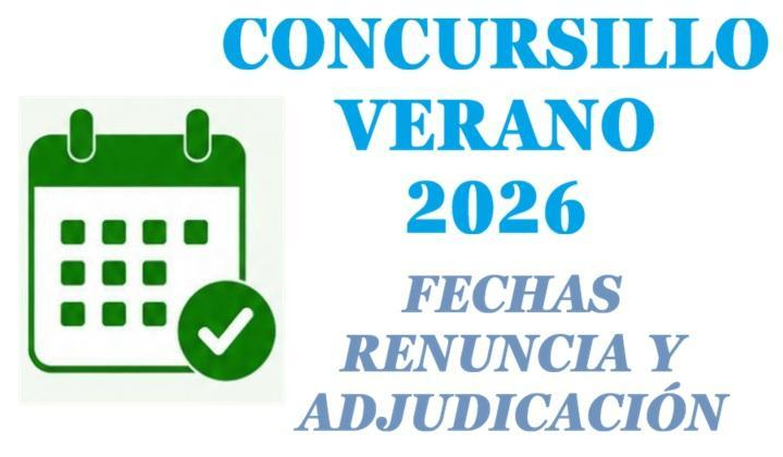 Información Fechas de Concursillo-CLM Verano 2026