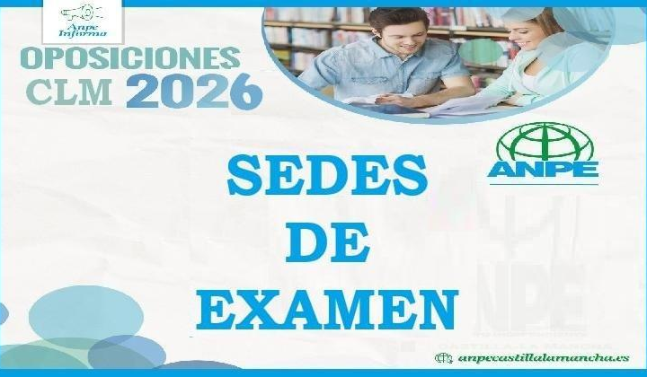 Direcciones de sedes de Tribunales de Oposición Maestros CLM 2026