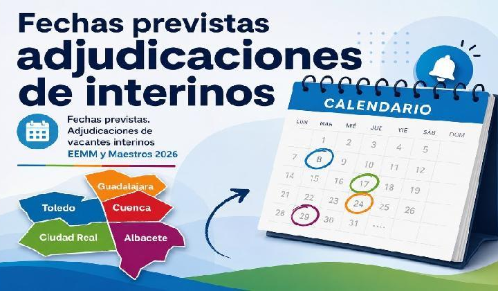 INTERINOS/AS. Fechas relevantes. Adjudicaciones y bolsas.