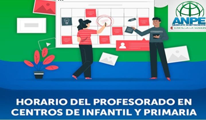 Maestros. Boletín Calcular Horario Profesorado en Centros de Infantil y Primaria en CLM. Horas asignadas a cada función.