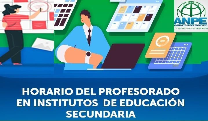 EEMM. Boletín Calcular Horario de Profesores de Instituto de Secundaria en CLM. Horas asignadas a cada función.
