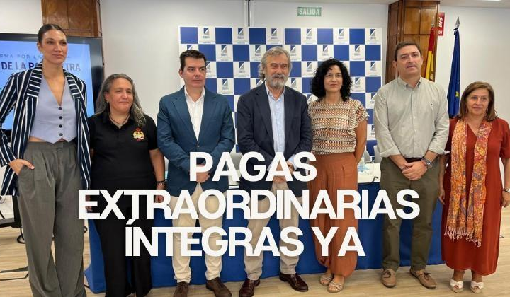 Los sindicatos profesionales de empleados públicos inician acciones para reclamar el fin del recorte de la paga extraordinarias