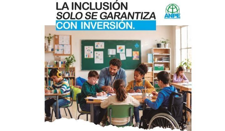 ANPE exige una norma estatal que garantice más recursos, profesorado y reducción de ratios para una inclusión educativa real